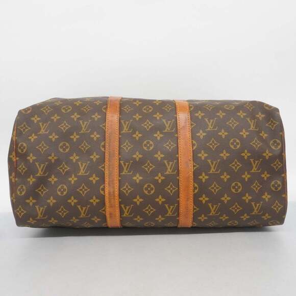 LOUIS VUITTON Brown Monogram Keepall 50 Boston Bag